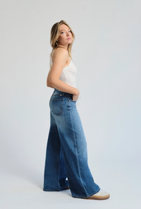 Catherine Drawstring Baggy Wide Leg Jean