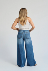 Catherine Drawstring Baggy Wide Leg Jean