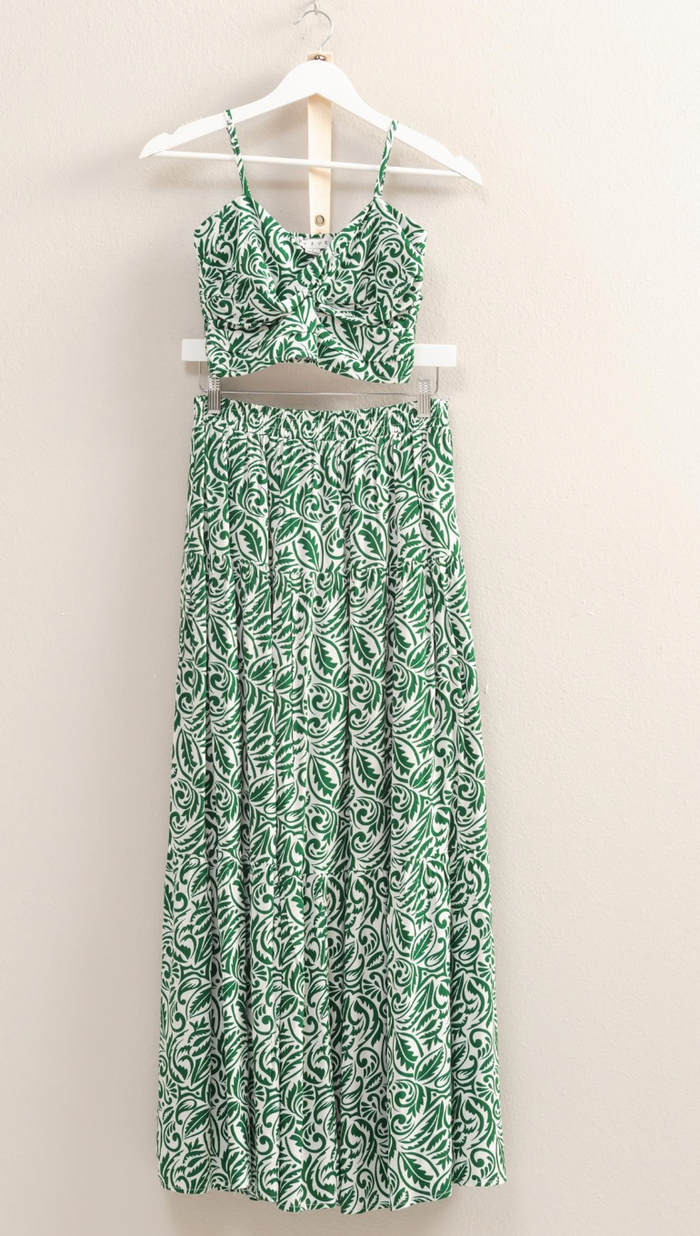 Midsummer Paisley Skirt Set