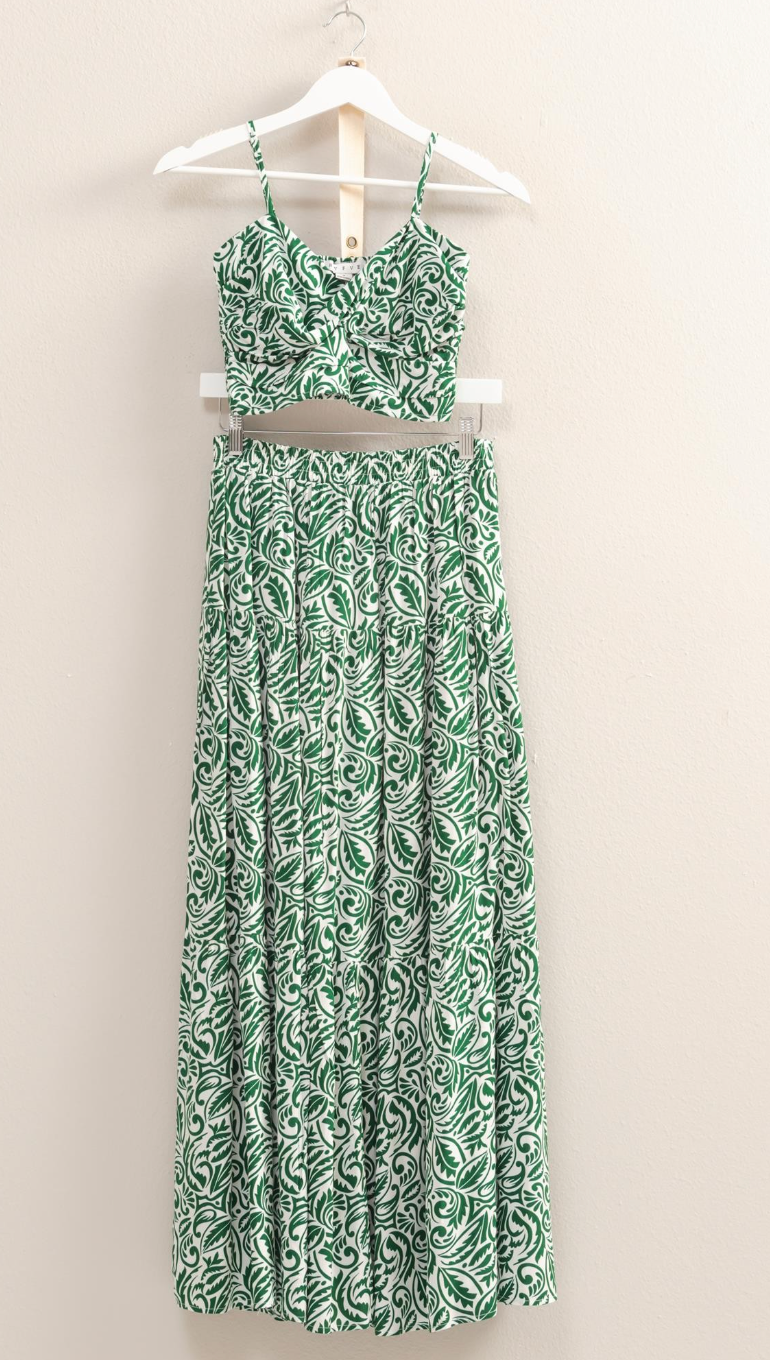 Midsummer Paisley Skirt Set