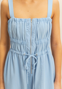 Marissa Zip Up Jumpsuit - Blue