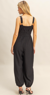 Marissa Zip Up Jumpsuit - Black