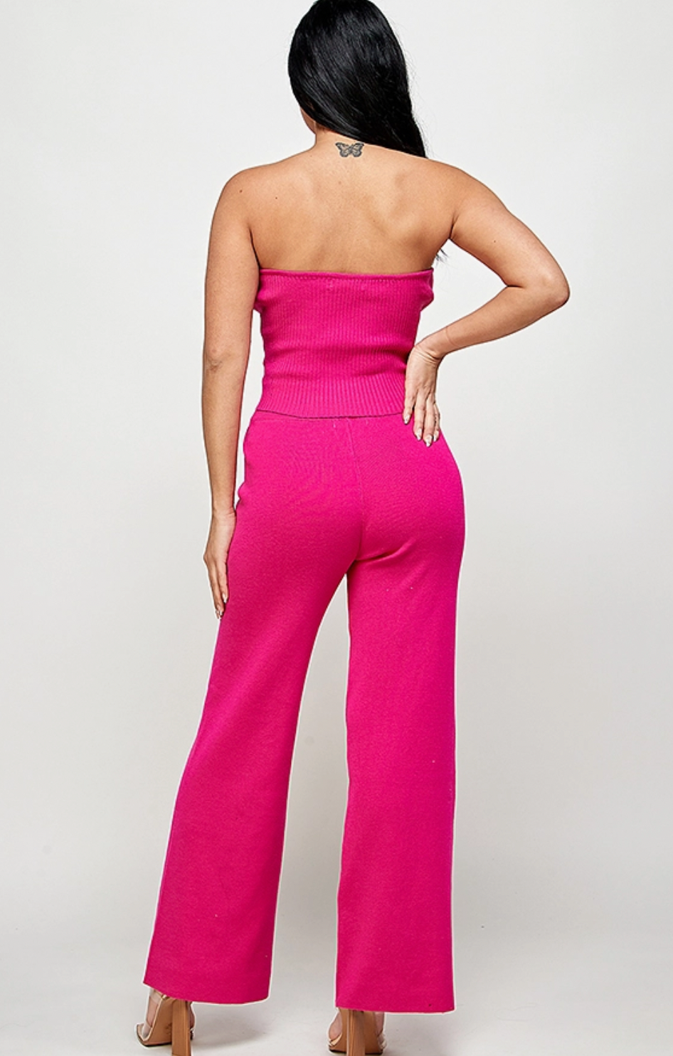 Zoela Tank & Pants Set - Fuschia