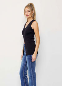 Kissel Knit Tank - Black