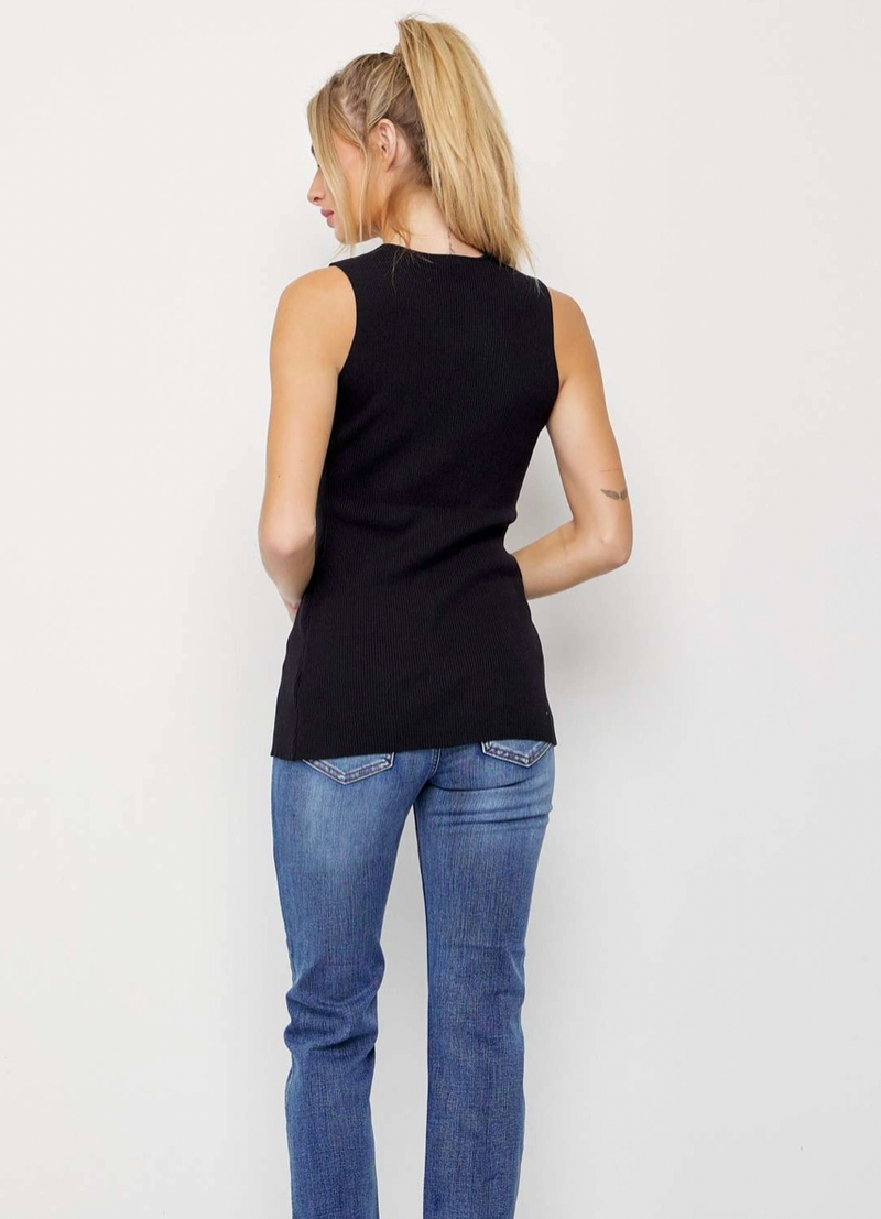 Kissel Knit Tank - Black