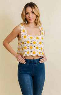 Daisy Crochet Top