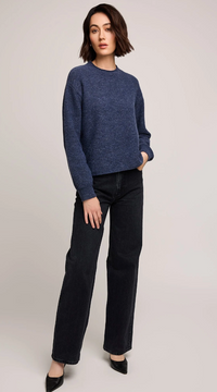 Wanda Pullover Sweater: Navy