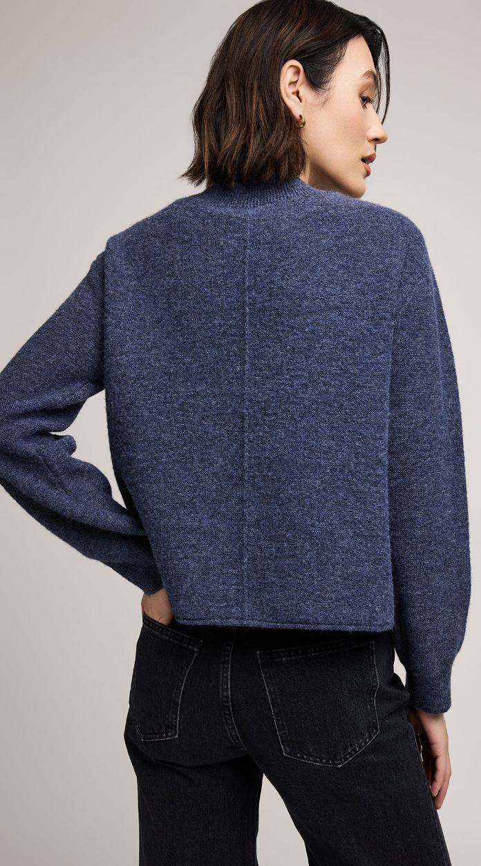 Wanda Pullover Sweater: Navy