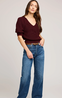 Phoebe Pullover Sweater - Merlot