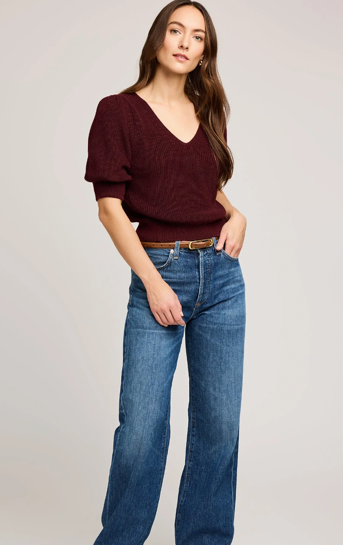 Phoebe Pullover Sweater - Merlot