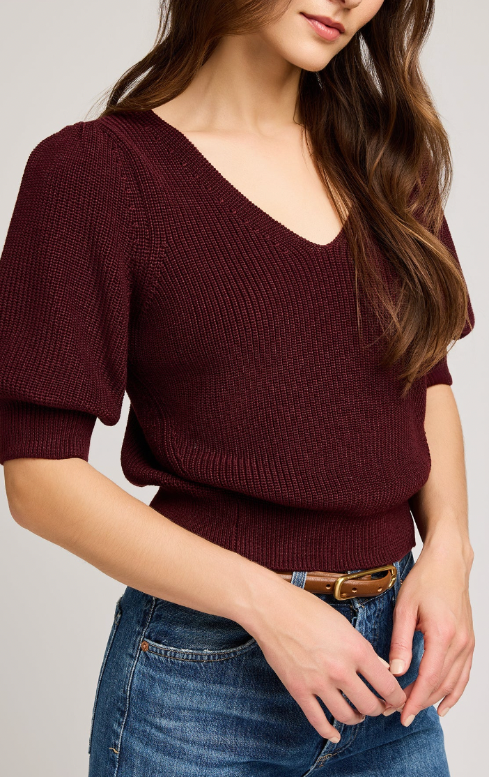 Phoebe Pullover Sweater - Merlot