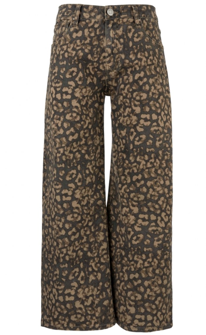 Meg High Rise Wide Leg - Wood
