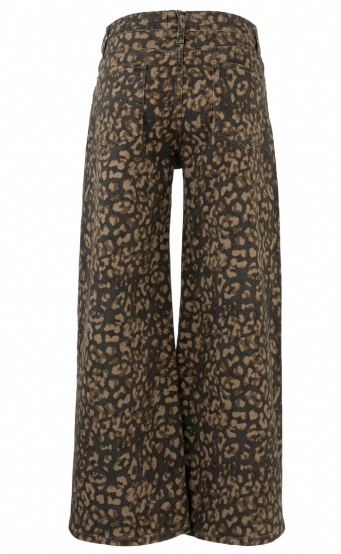 Meg High Rise Wide Leg - Wood