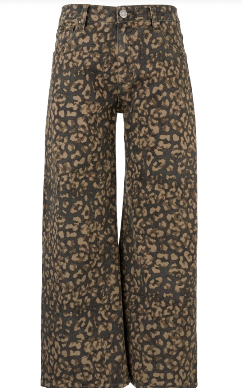 Meg High Rise Wide Leg - Wood