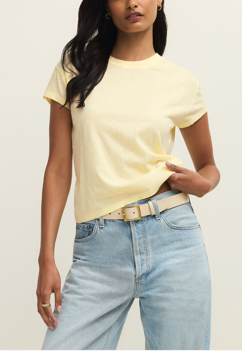 Modern Slub Tee - Yellow