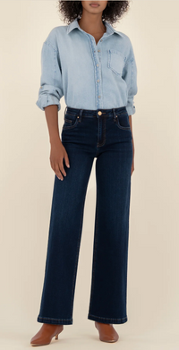 Meg High Rise Wide Leg - Dark Wash