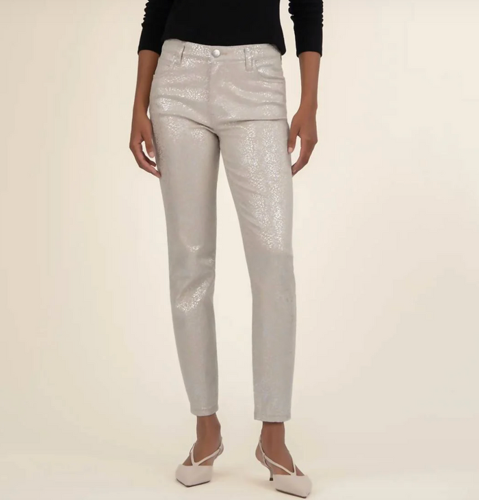 Charlize High Rise Jeans - Metallic