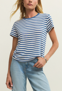 Tourist Striped Tee - Blue