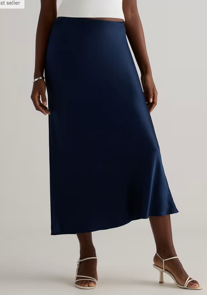 Maya Midi Skirt - Navy