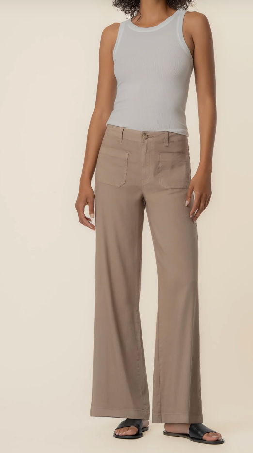 Meg Linen Pants - Khaki