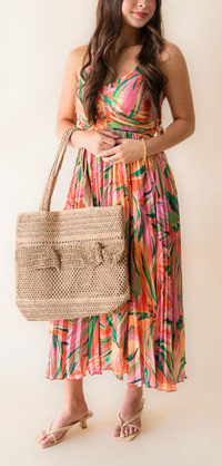 Sunset Ridge Pleated Midi Dress