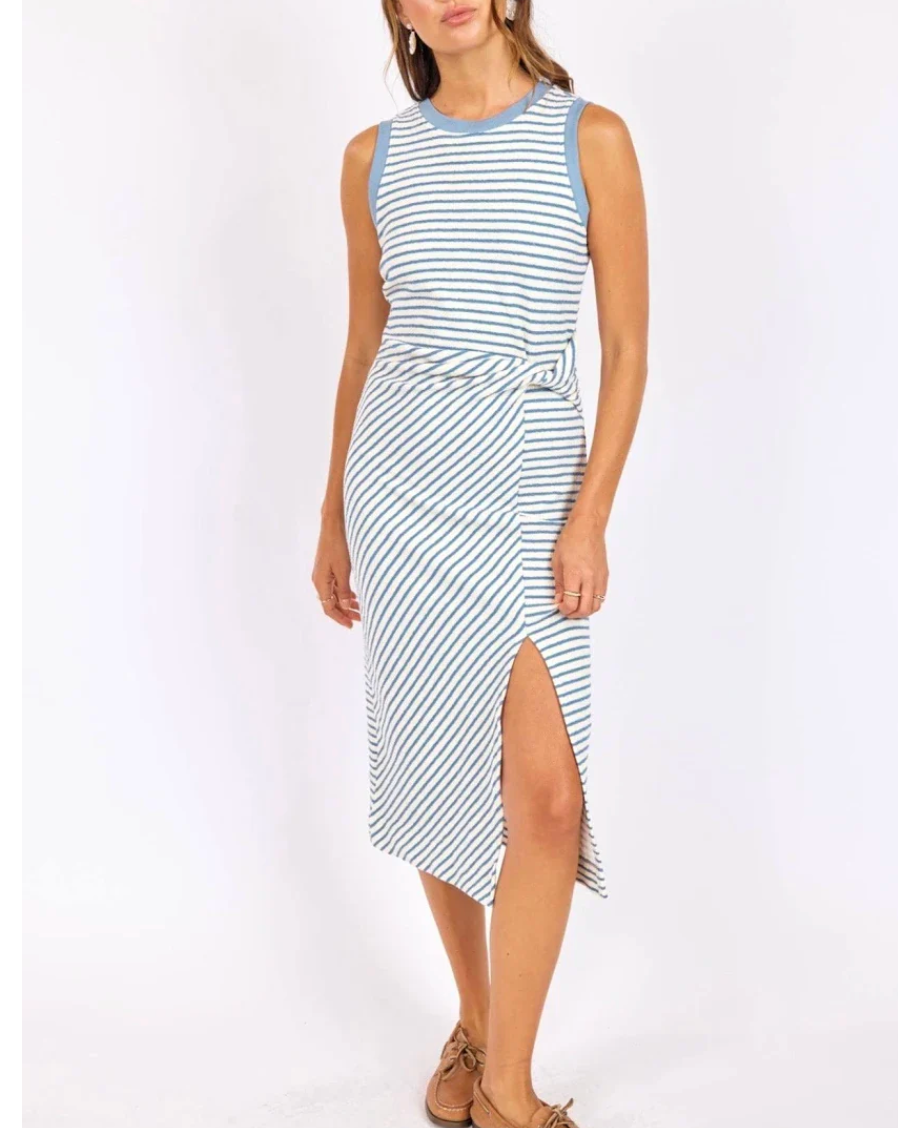 Baby Bud Stripe Midi Dress