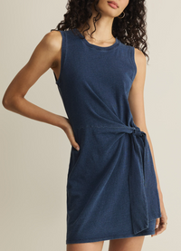 Mattie Jersey Denim Mini Dress