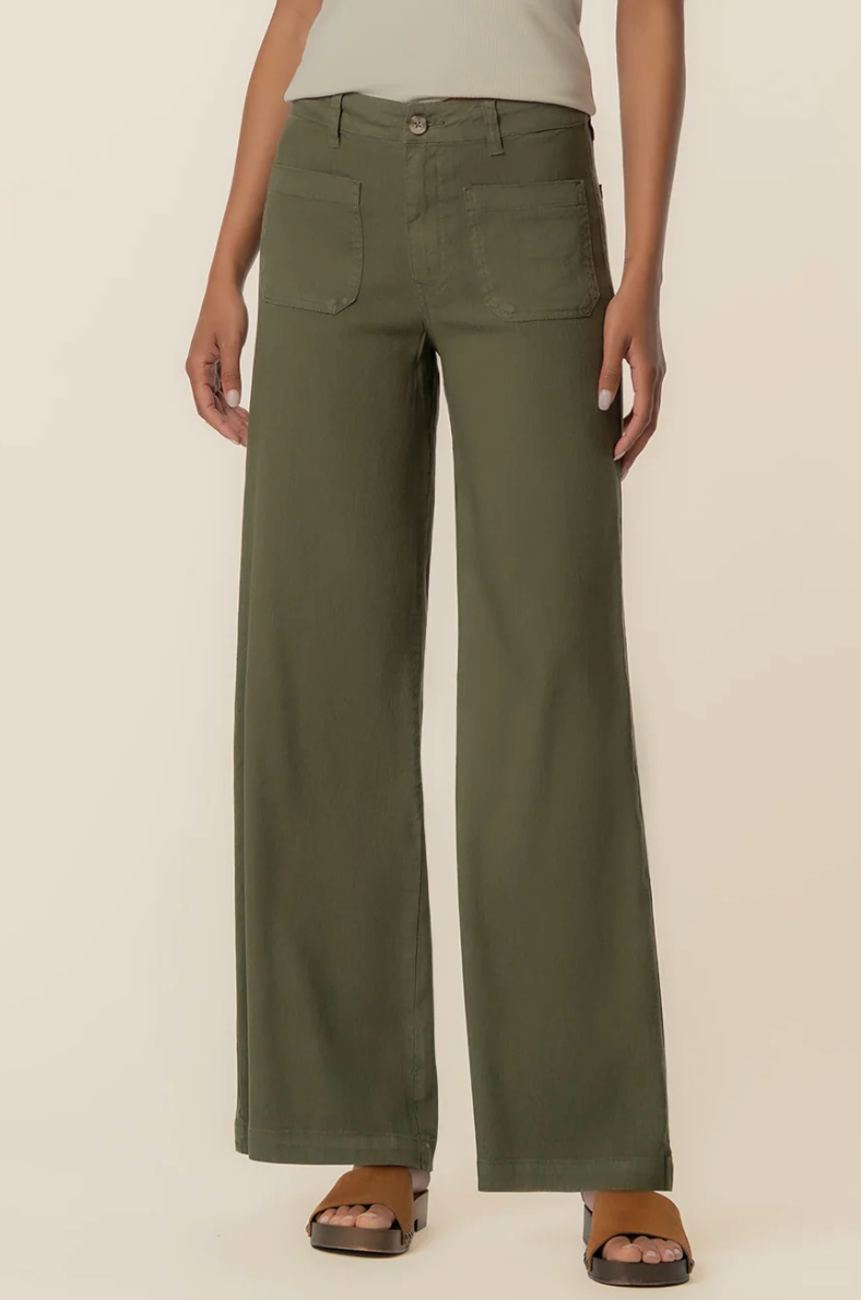 Meg Linen Pants - Forest