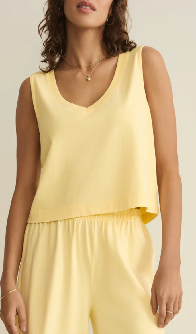 Sloane V-Neck top - Yellow