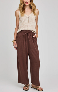 Arlo Linen Pants - Espresso