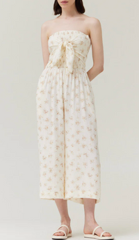 Zoe Strapless Jumpsuit - Natural
