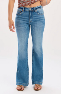Heartbreaker Mid Rise Flare - Text Me