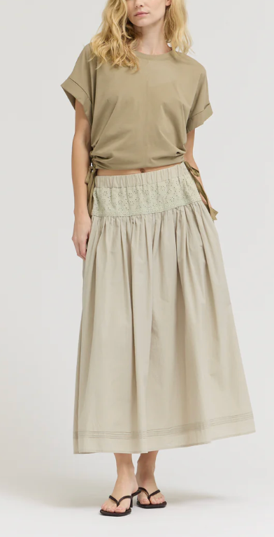 Kira Side Scrunch Tee