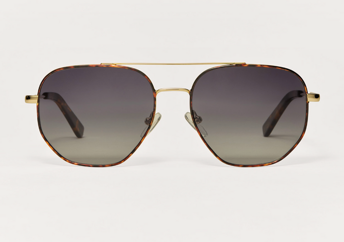 Highway Sunglasses - Gold Tortoise/Grey