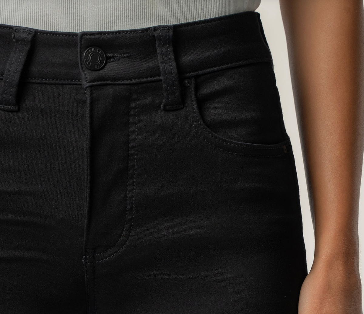 Natalie High Rise Bootcut Jeans in Black