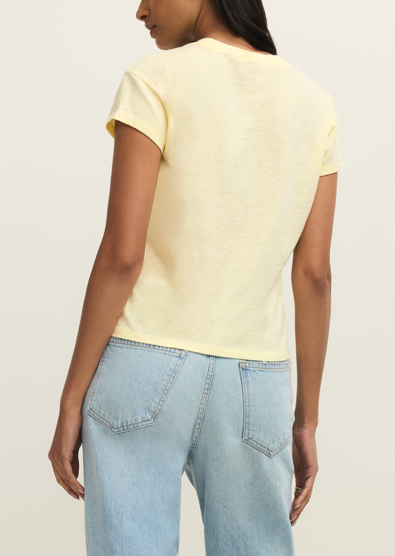 Modern Slub Tee - Yellow