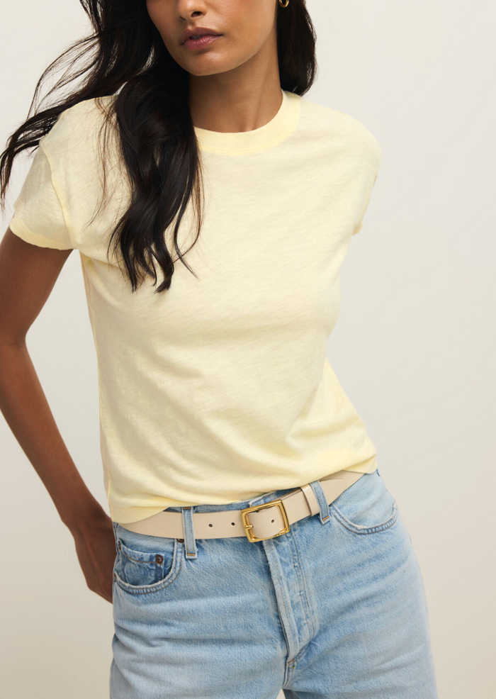 Modern Slub Tee - Yellow