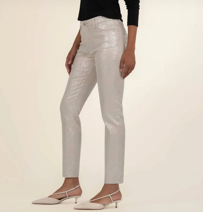Charlize High Rise Jeans - Metallic