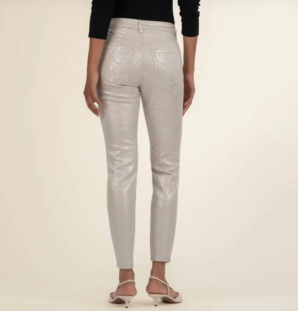 Charlize High Rise Jeans - Metallic