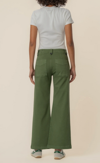 Meg High Rise Wide Leg - Green