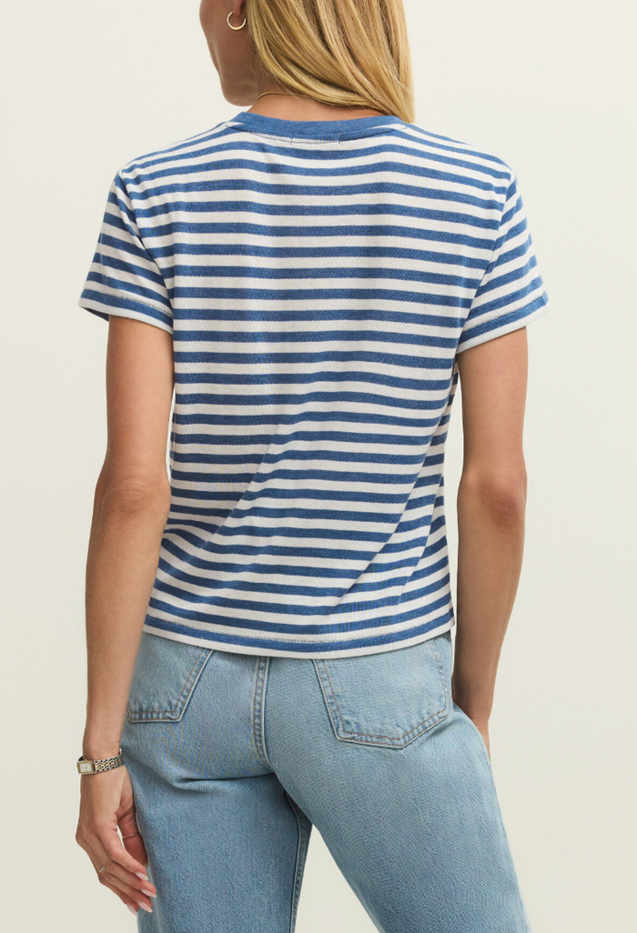 Tourist Striped Tee - Blue