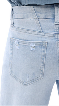 Tatum Mid-Rise Wide Leg Jeans - Light Wash