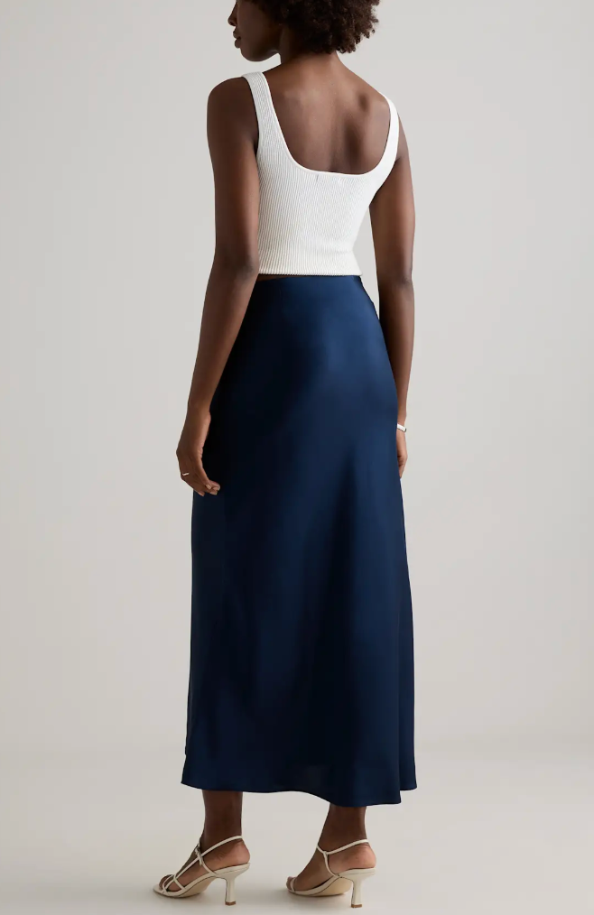 Maya Midi Skirt - Navy