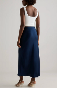 Maya Midi Skirt - Navy