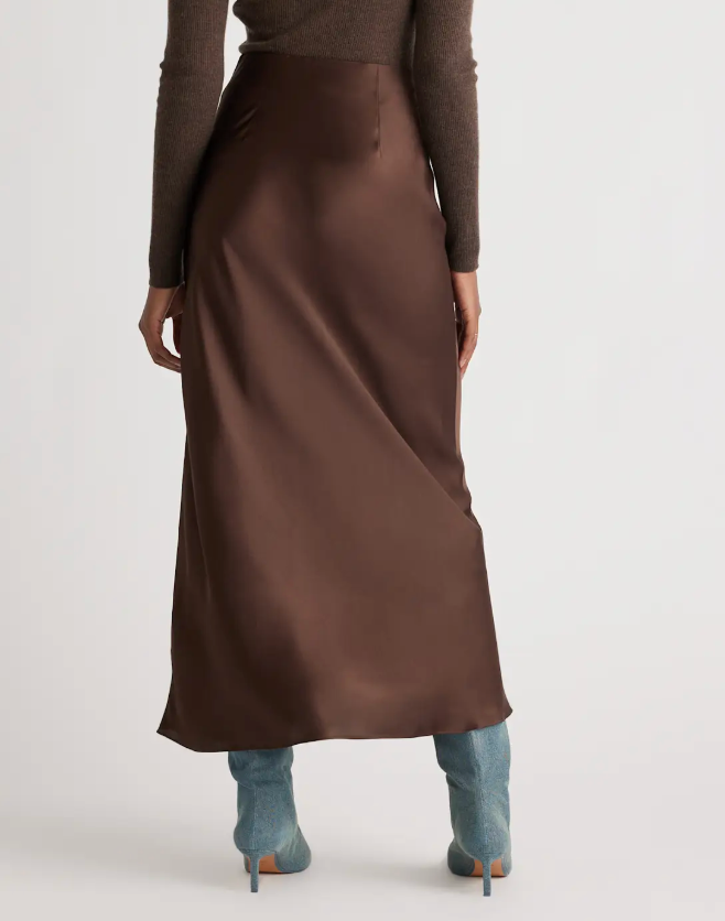 Maya Midi Skirt - Brown