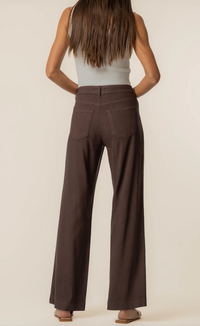 Meg Linen Pants - Brown