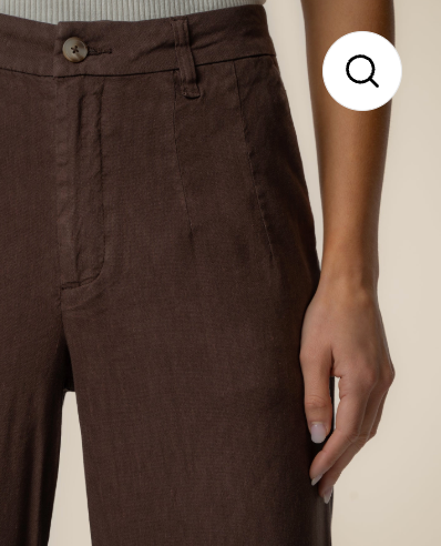 Meg Linen Pants - Brown