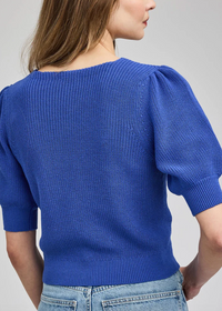 Phoebe Knit Top - Blue