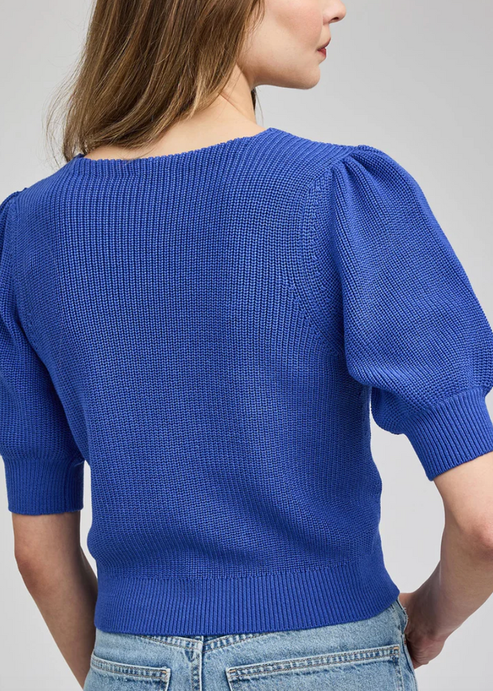 Phoebe Knit Top - Blue