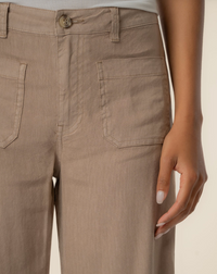 Meg Linen Pants - Khaki